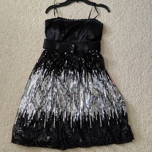 Black sequin dress